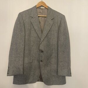 Vintage 1960s Pure Silk Blazer Varsity Style Classics Custom Tailored 40 Short